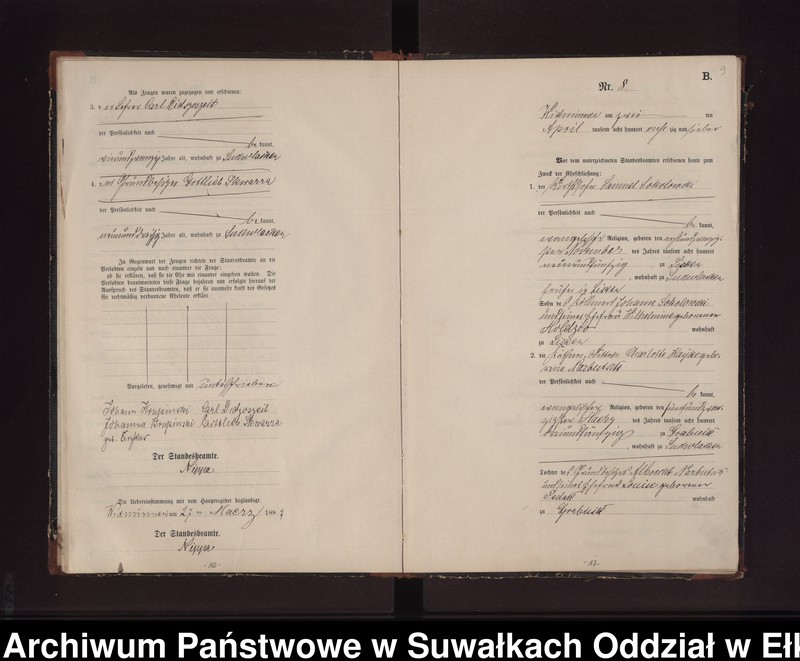 image.from.unit.number "Heiraths-Neben-Register des Preussischen Standes-Amtes Widminnen Kreis Loetzen"