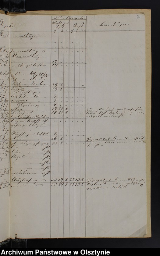 image.from.unit.number "Extract aus der Jahres Rechnung der Kirchen Kasse zu Silberbach"