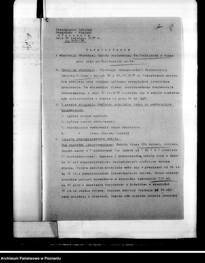 Obraz 11 z jednostki "Prywatna Szkoła Powszechna M. Rozmuskiej pod wezwaniem św. Kazimierza- Poznań"