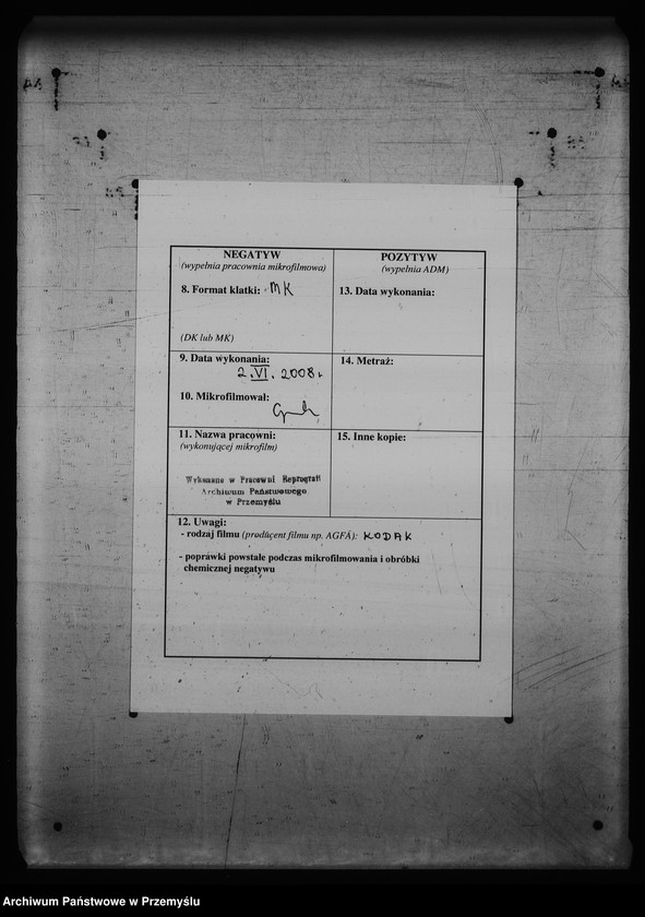 Obraz 3 z jednostki "[Kopie ksiąg metrykalnych parafii Chliple z filią Sadkowice (dekanat Mościska)]"