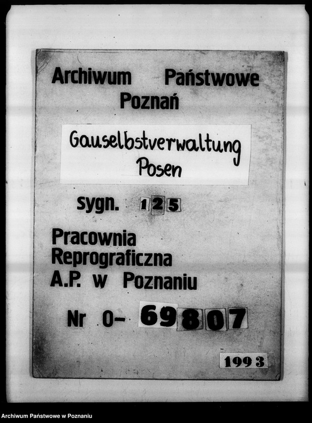 Obraz 1 z jednostki "Wohnungsfürsorge und Büroraumbeschaffung."