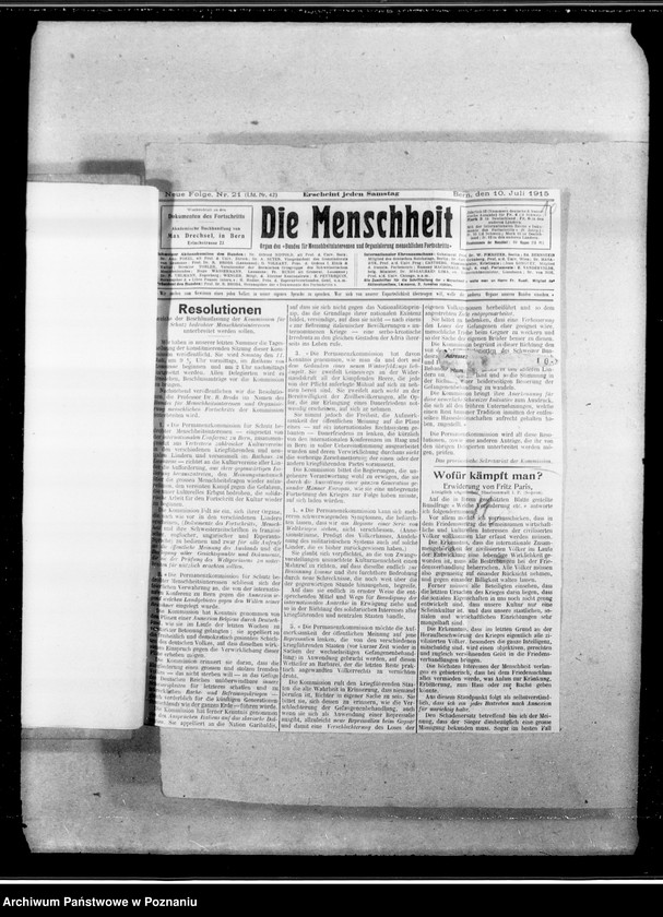 Obraz 18 z jednostki "Głosy prasy niemieckiej o Polsce [Wycinki z gazet]"