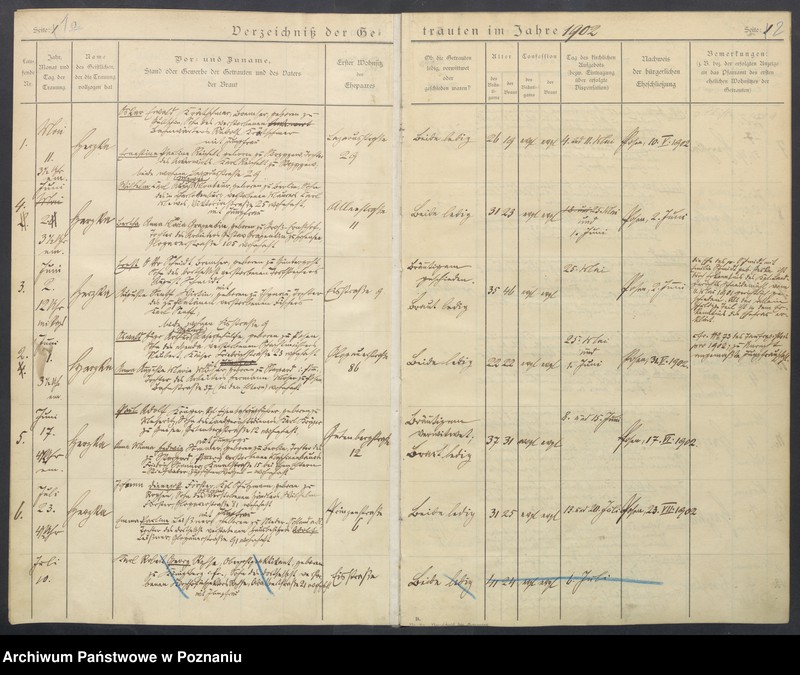 Obraz z jednostki "Verzeichnis der Getrauten"