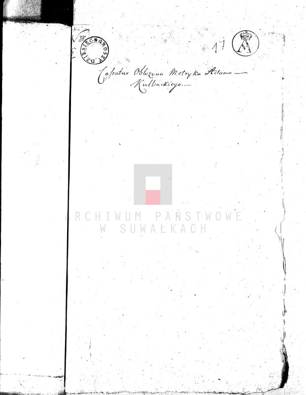 image.from.unit.number "Dowody do Akt Małżeństwa Gminy Wigierskiey od dnia 1 Maja 1810 Roku do dnia ostatniego kwietnia 1811 Roku."