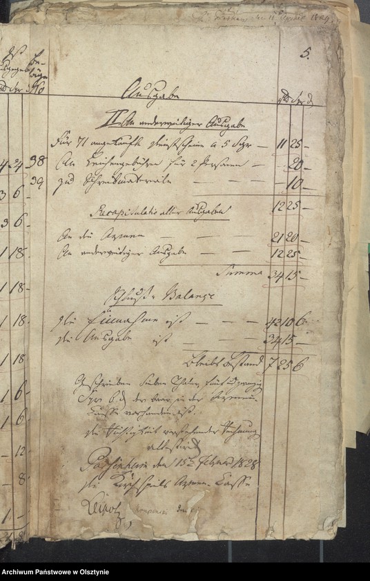 image.from.unit.number "Passenheimsche Land Armen-Cassen-Rechnung"