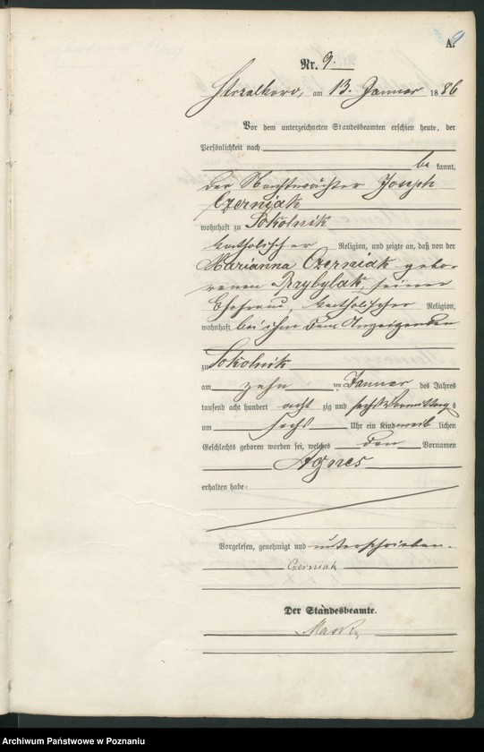 Obraz 12 z jednostki "Księga urodzeń"