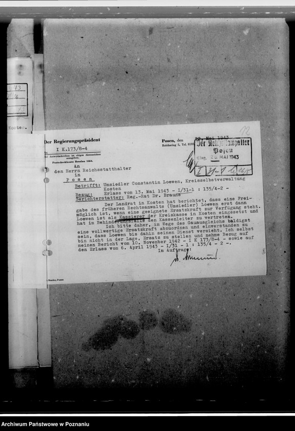 Obraz 16 z jednostki "Lowen, Konstantin - Umsiedler, urzędnik, Willy Woeste, Fischer, Wetter"