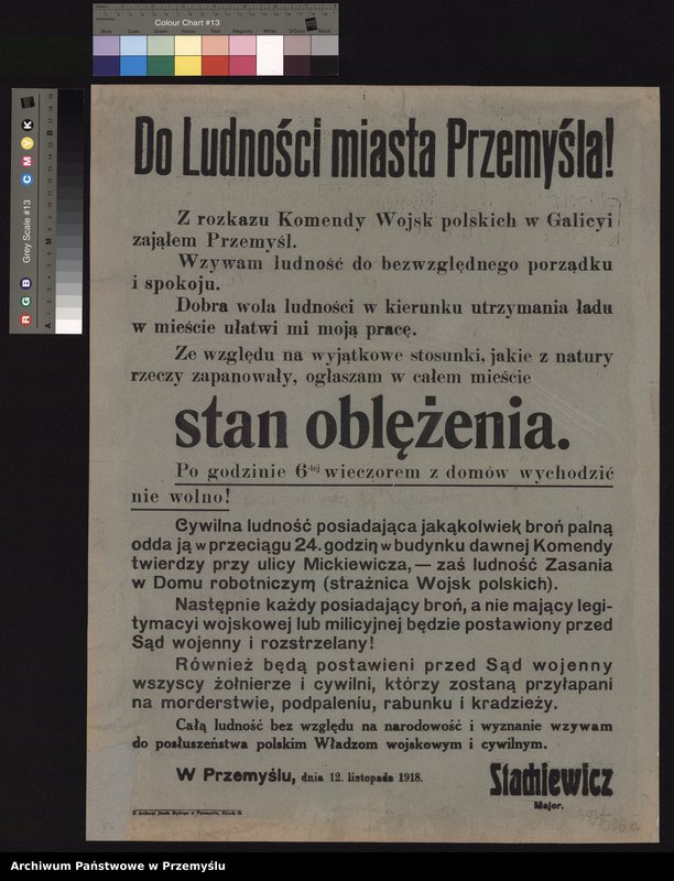 Obraz 1 z kolekcji "I Wojna Światowa w wybranych dokumentach111"