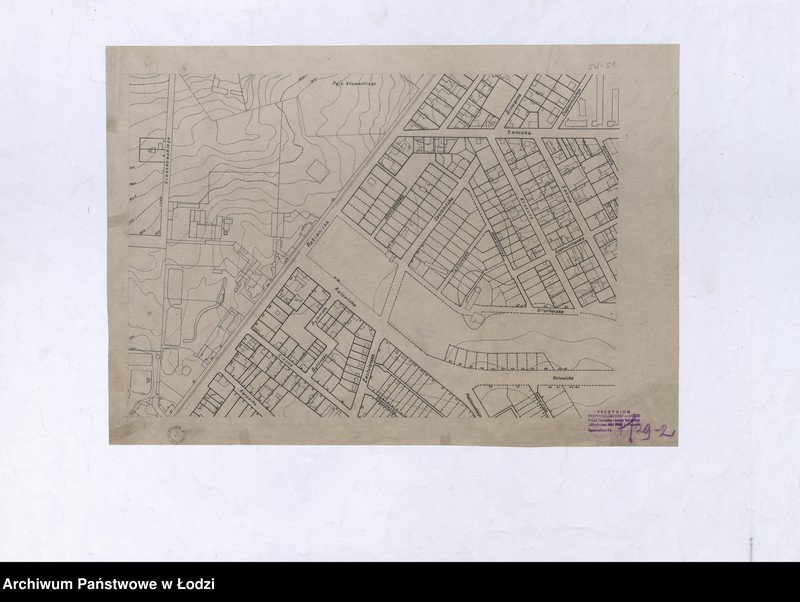 Obraz 2 z jednostki "Plan m. Łodzi 1:2000. Sekcja SW51"