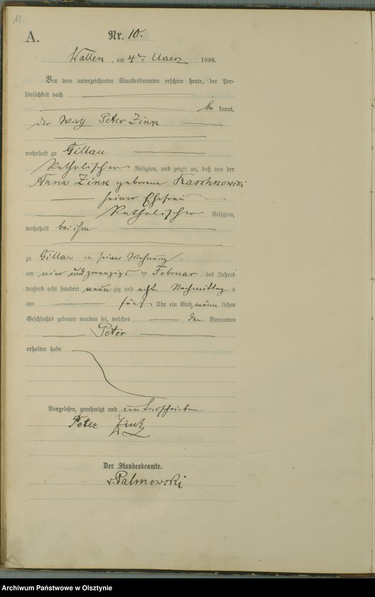 image.from.unit.number "Geburts-Haupt-Register Nr 1 - 67"