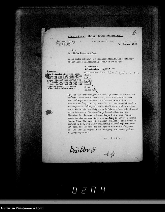 Obraz 10 z jednostki "Ausgeschiedene Dienstuniformen"