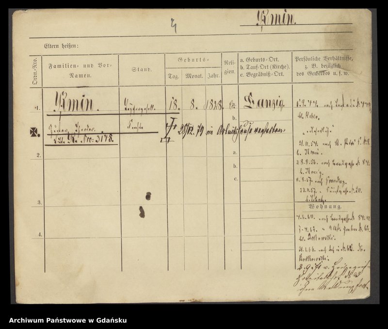 image.from.unit.number "Karty meldunkowe: Kmiecikowski - Knast"