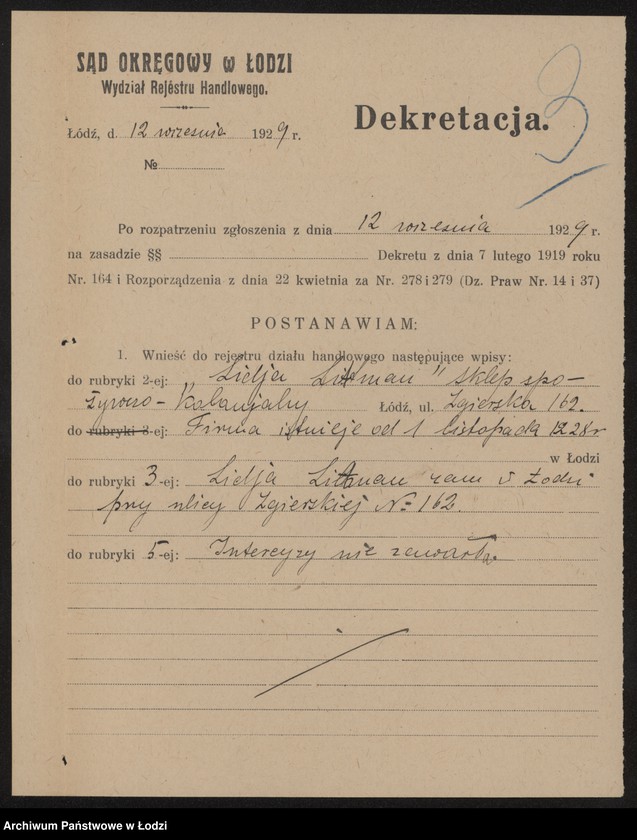 Obraz 5 z jednostki "Lidja Litman - sklep spożywczo-kolonialny"