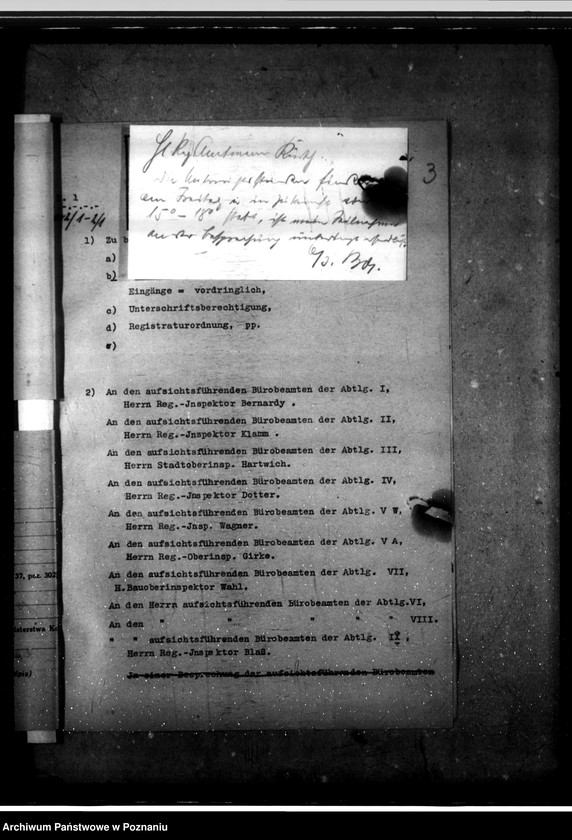 Obraz 7 z jednostki "Besprechungen mit den aufsichtsführenden Bürobeamten"