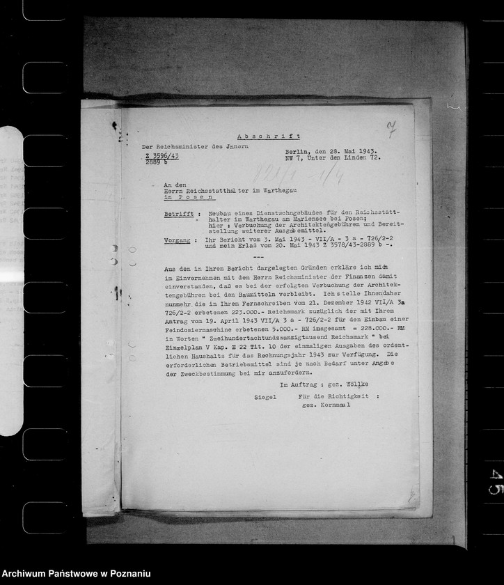 Obraz 11 z jednostki "Fundusze budowlane dla namiestnika"