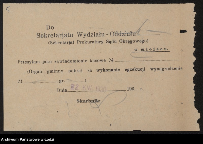 Obraz 7 z jednostki "Juda Szlama Kliger- drobna sprzedaż na raty towarów wełnianych i półwełnianych krajowych"