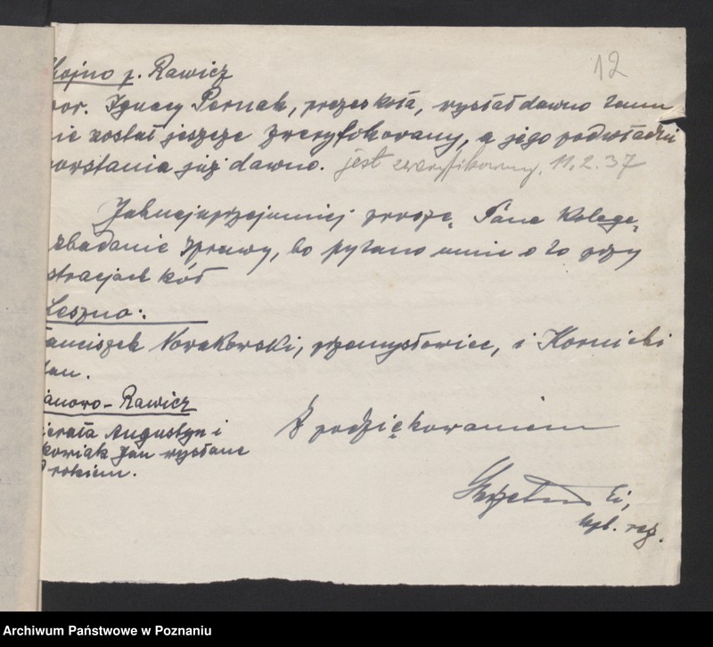 Obraz 16 z jednostki "Korespondencja."