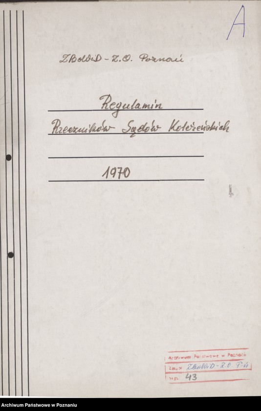 Obraz 7 z jednostki "Regulamin Rzeczników Sądów Koleżeńskich."