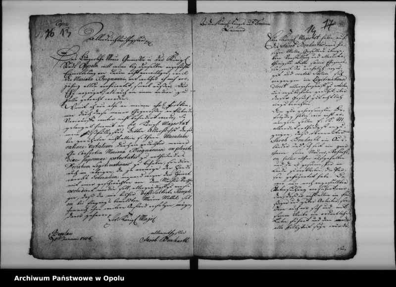 Obraz 13 z jednostki "Acta die Decreta Legitimationis natalium bei Zünften betreffend 1750-1795"