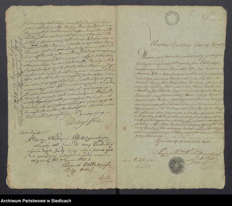 Obraz 9 z jednostki "Dowody do akt małżeństw"