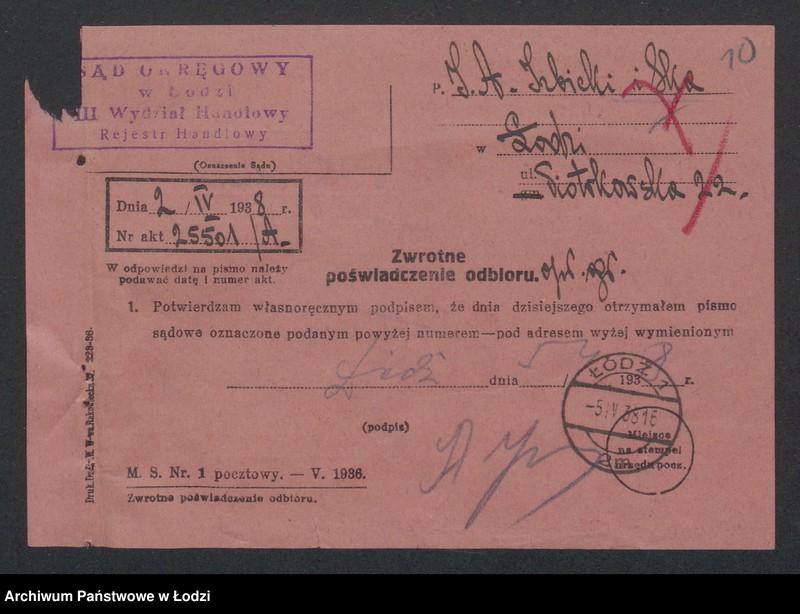 Obraz 12 z jednostki "Izrael Alie Izbicki, Icek Dawid Dembiński, Szulem Mendel Luel- wyrób i sprzedaż manufaktury"