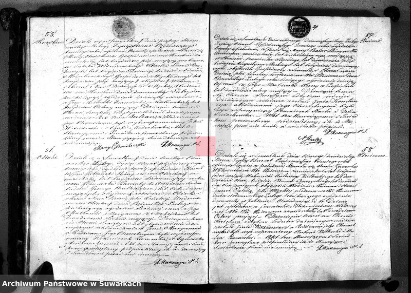 image.from.unit.number "Duplikat akt urodzeń, małżeństw i zgonów wyz. rzym. - kat. W Suwałkach 1853 r."