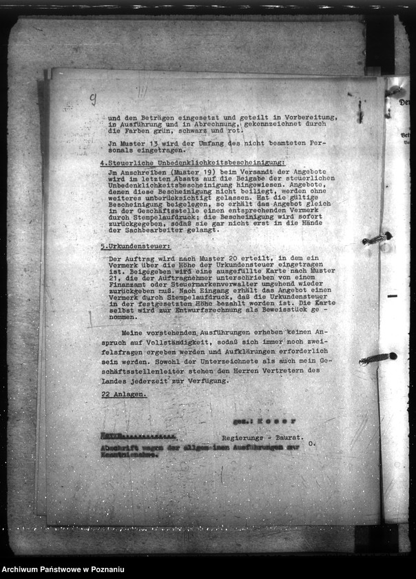 Obraz 13 z jednostki "Organisation der Reichsbauverwaltung. Geschäftsprüfung der Reichsbauämter"