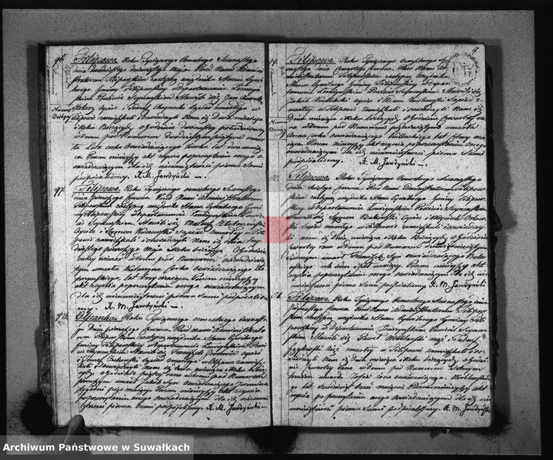 Obraz 11 z jednostki "Akta Zeszłych Gminy Filipowskiey od 1-go Stycznia 1816 R-u"