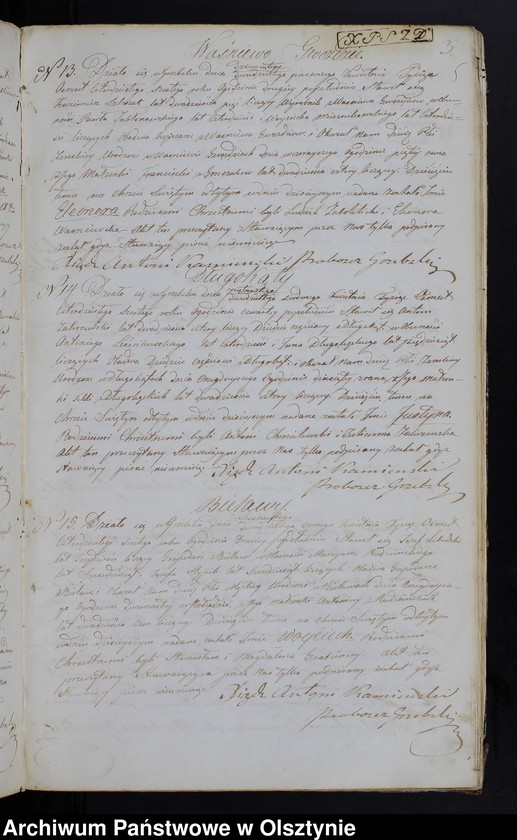 image.from.unit.number "Duplikat Aktów Urodzenia, Zaślubień, Zeyścia Parafii Grzebskiey za Rok 1846"