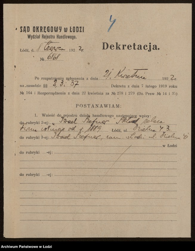 Obraz 6 z jednostki "Izrael Szefner – skład żelaza"