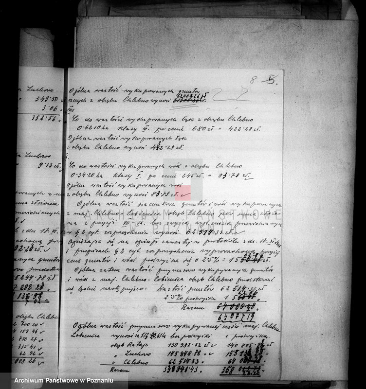 Obraz 12 z jednostki "Oszacowanie wykupionych gruntów majątku Łobżenice powiatu wyrzyskiego"