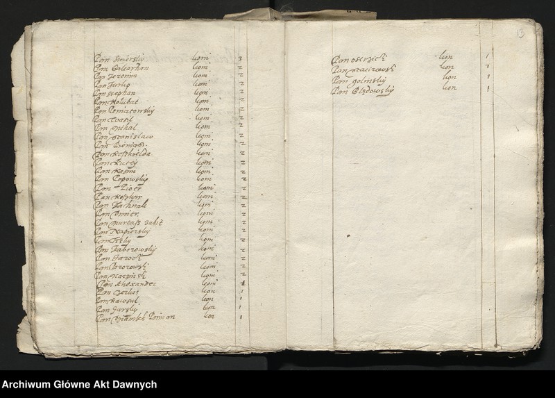 image.from.unit.number "Zbiór pism rozmaitych Wydziału Wojskowego tyczących, w. XVI - XVIII"