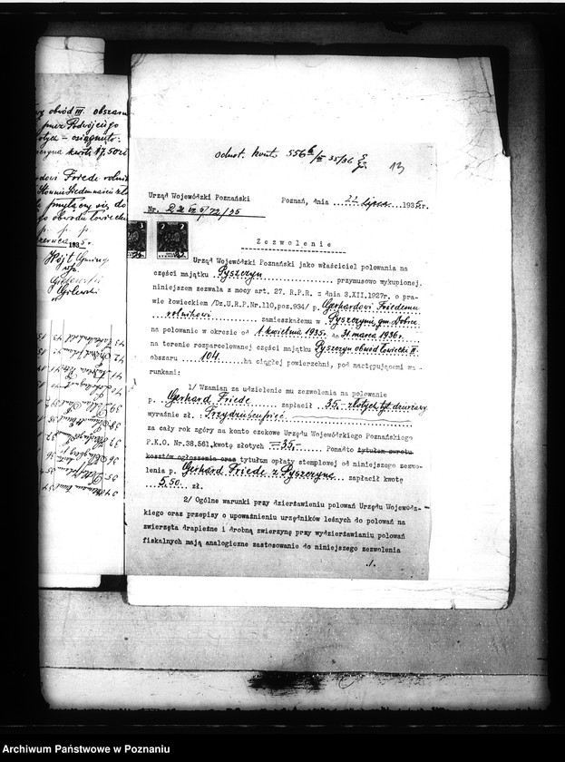 Obraz 19 z jednostki "Majętność Pyszczyn powiatu bydgoskiego wydzierżawienie polowania"