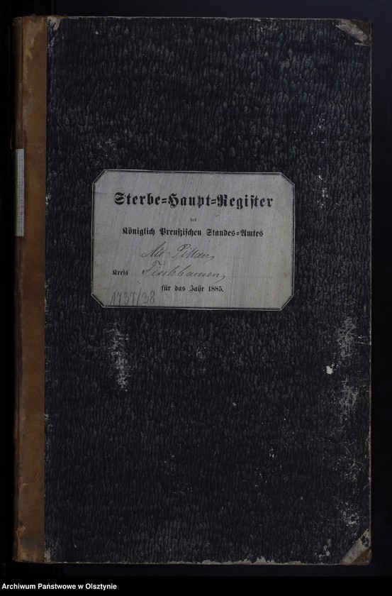 image.from.unit.number "Sterbe-Haupt-Register Nr 1 - 106"