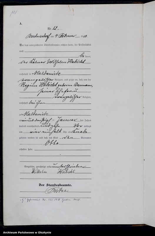 image.from.unit.number "Geburts-Haupt-Register Nr 1 - 200"