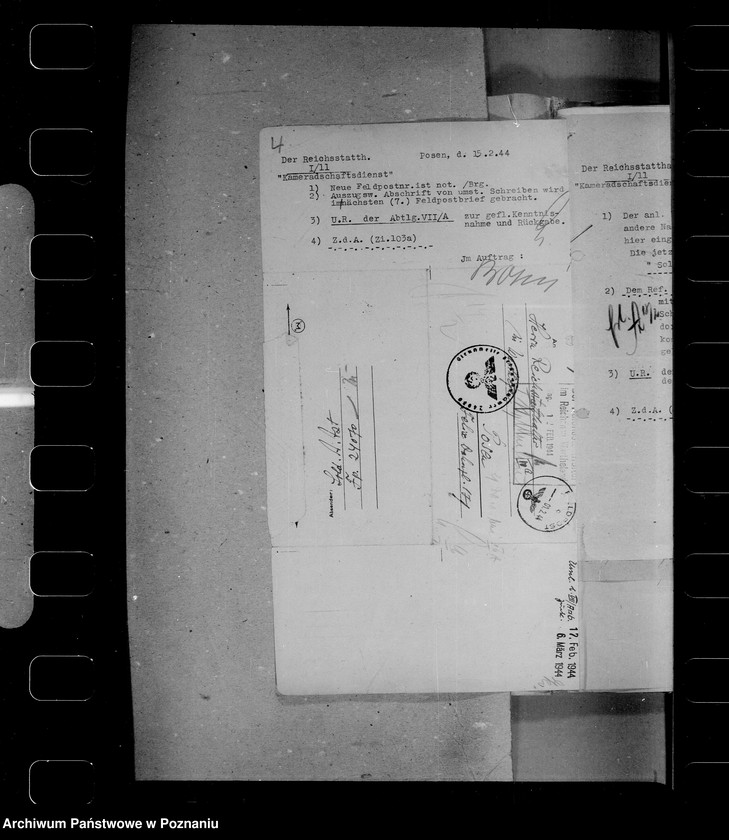 Obraz 8 z jednostki "Korespondencja z powołanymi do wojska pracownikami urzędu namiestnika"