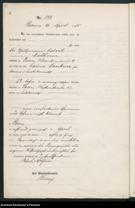 Obraz 9 z jednostki "Księga zgonów t. II"