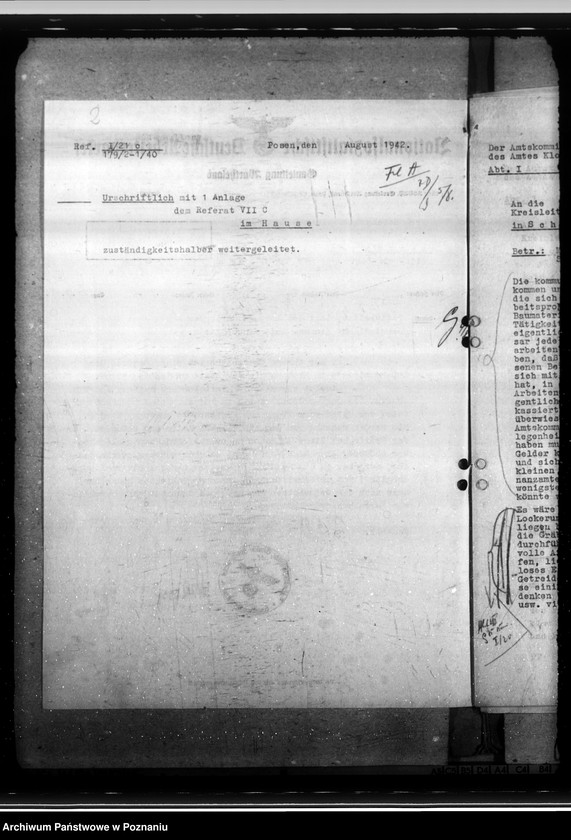 Obraz 6 z jednostki "Tätigkeitsberichte des Landrats des Kreises Schieratz über gemeindliche Finanz- und Steuerpolitik, sowie die Volkspflegekosten und Massnahmen auf dem Gebiete der Volkspflege"