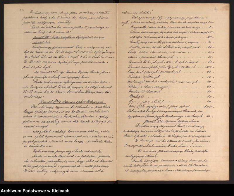 Obraz 18 z jednostki "Protokoły z posiedzeń Rady Miejskiej miasta Końskie 20 stycznia 1922- 12 maja 1923 roku"