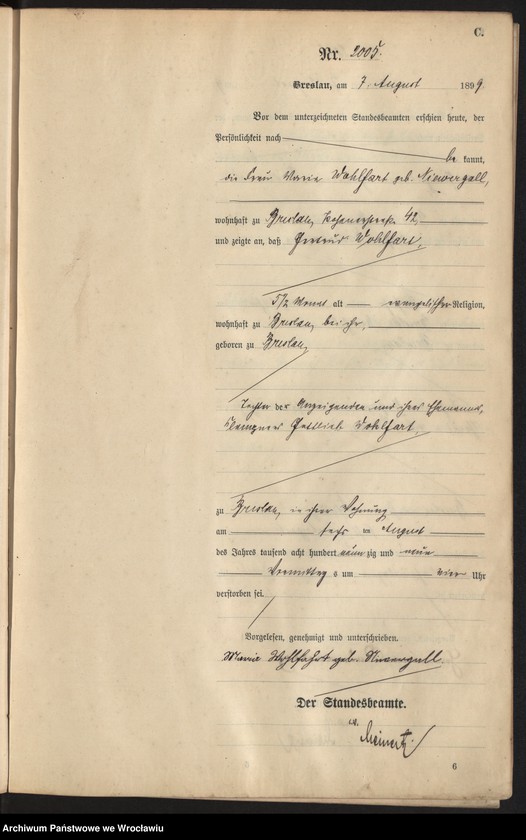 image.from.unit.number "Sterbe-Haupt-Register Breslau I 1899 Band 6"