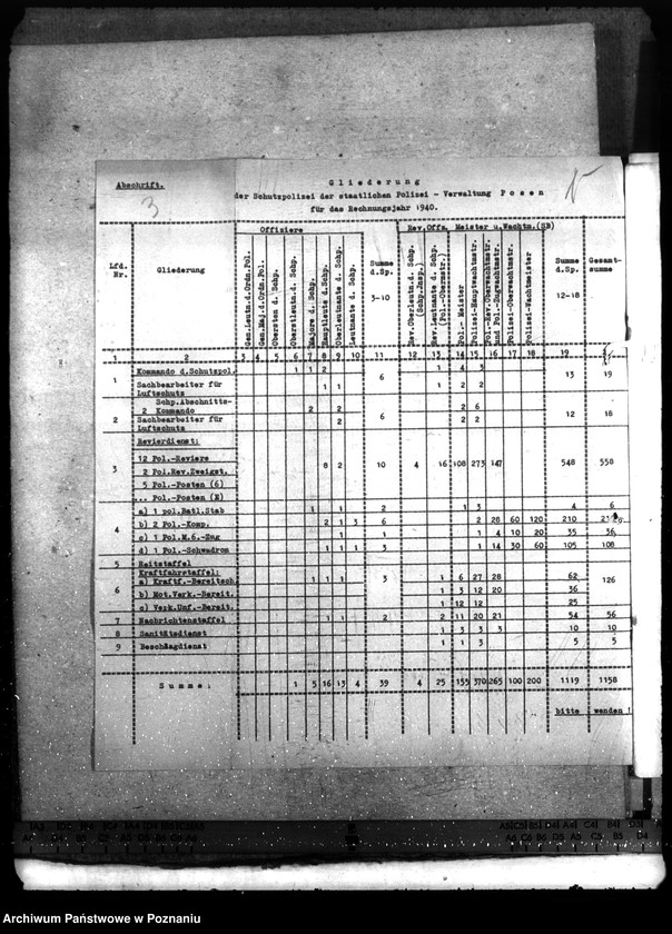 Obraz 9 z jednostki "Neubau. Schutzpolizeikaserne Posen"
