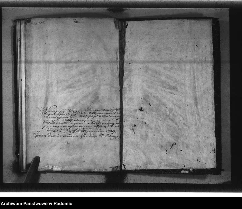 image.from.unit.number "Duplikat parafij Żydowskiej Wolanów z r. 1839"