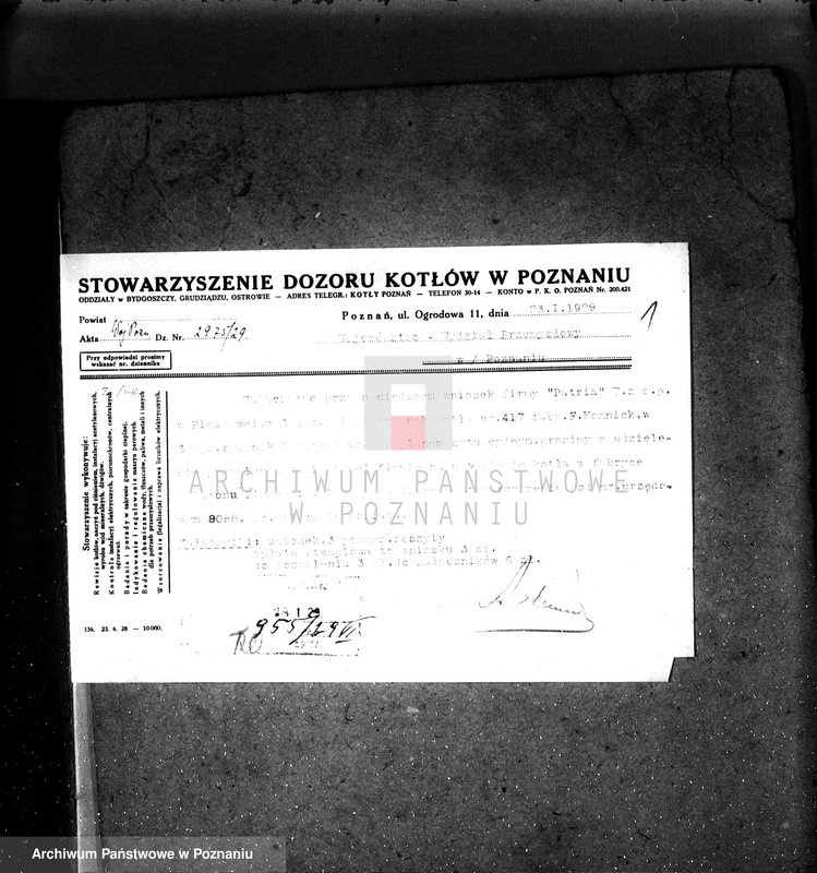 Obraz 5 z jednostki "Fabryka makaronu "Patria" w Pleszewie nr fabr kotła 417, nr woj. kotła 6259"