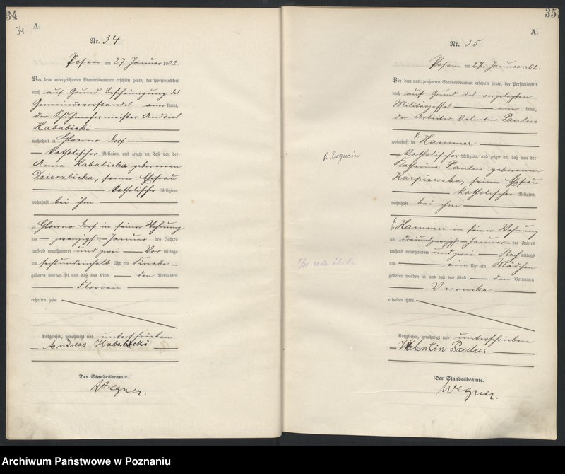 Obraz 20 z jednostki "Księga miejscowa urodzeń"