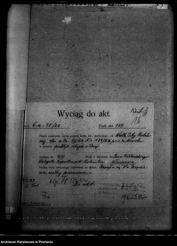 image.from.unit.number "Sprawy szczegółowo-- administracyjne Pisma niewłaściwie skierowane"