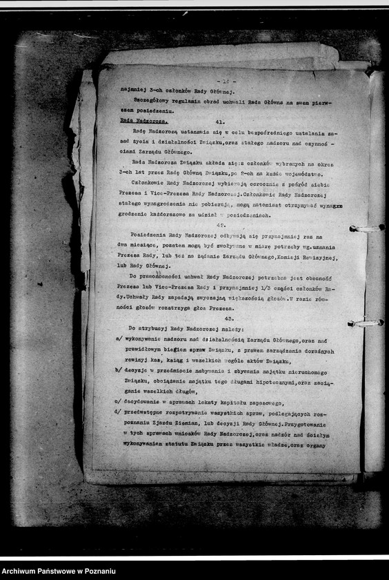 Obraz 18 z jednostki "Projekt statutu. Biuletyn Wielkopolskiego Związku Ziemian nr 5. Spisy członków Wielkopolskiego Związku Ziemian z dołączeniem podziału na koła, składu Zarządu i Statutu Związku z 1933 i 1938 roku"