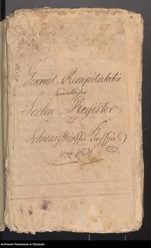 image.from.unit.number "Seelen Register des Kirchspiels Schwarzstein"