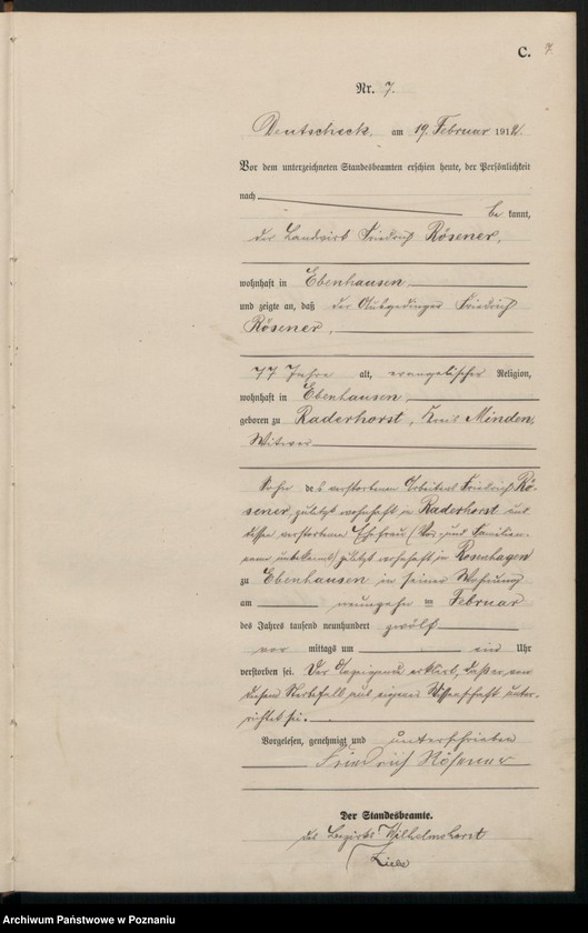 Obraz 9 z jednostki "Sterbe-Haupt-Register"