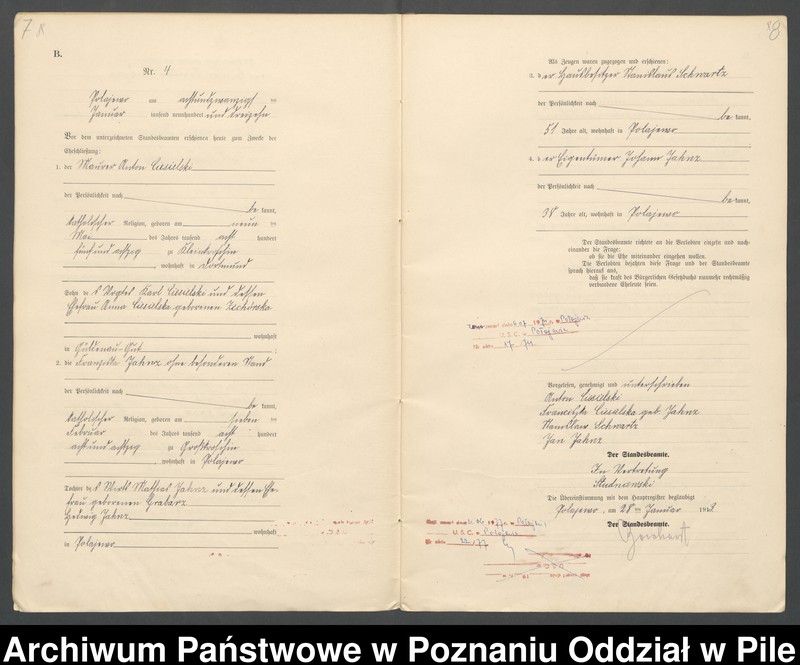 Obraz 7 z jednostki "Księga małżeństw"