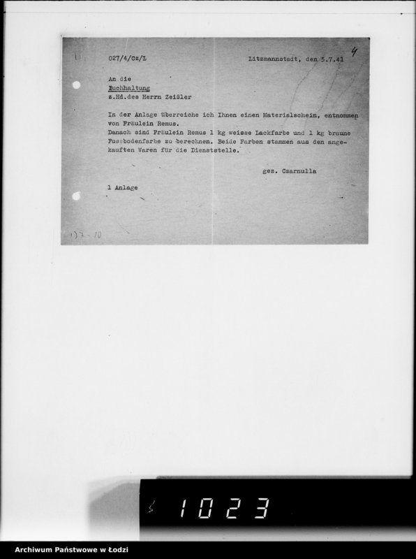 Obraz 8 z jednostki "9 Kassenbelege nr 3648-3899"